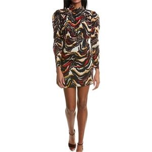 Multicolor Abstract Print Dress